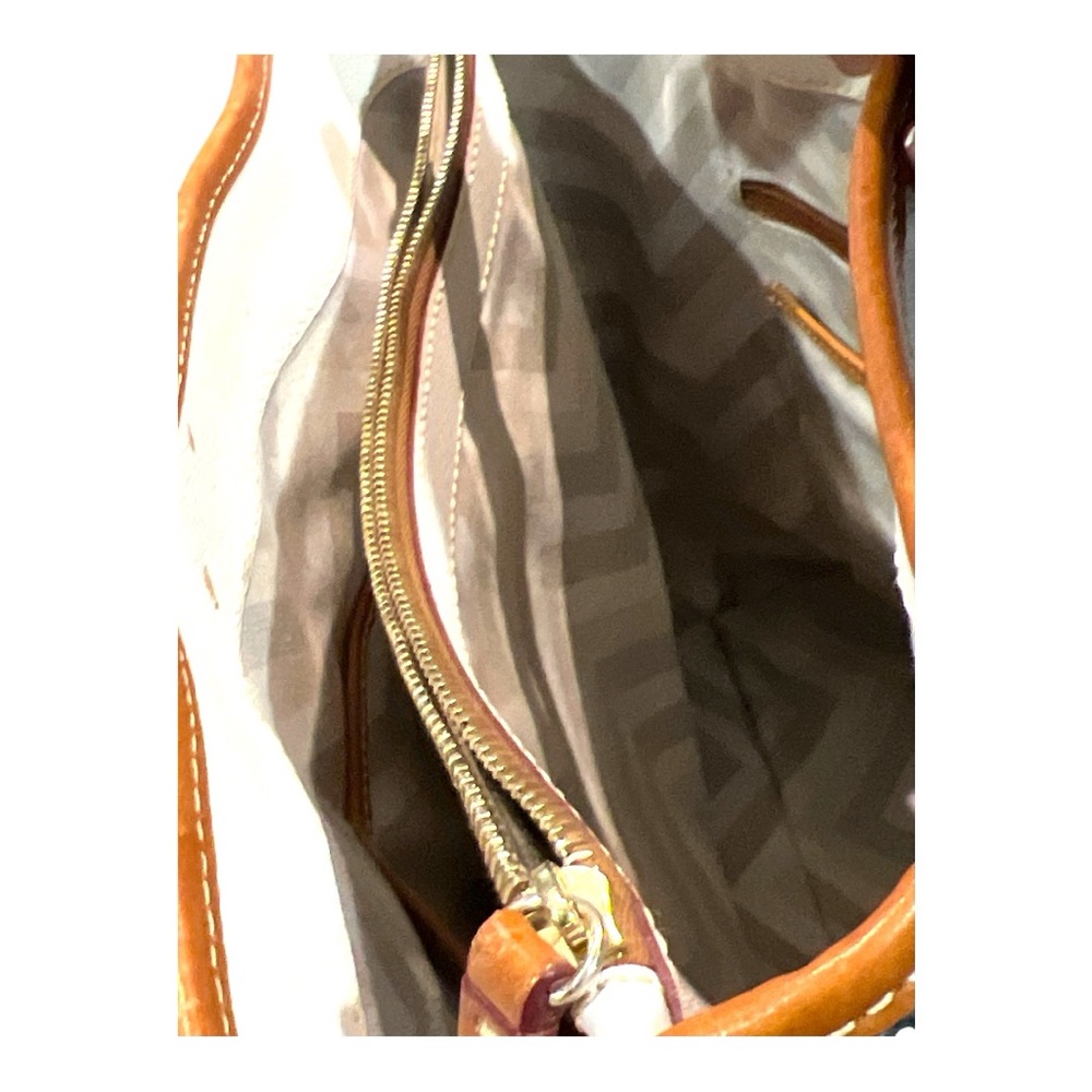 Dooney & Bourke Shelby Leather Shopper Tan Tote - Picture 9 of 10